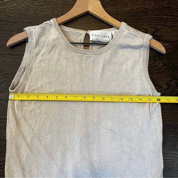 Women’s | Silk Lore Beige Tank Top | Medium - Picture 5 of 6